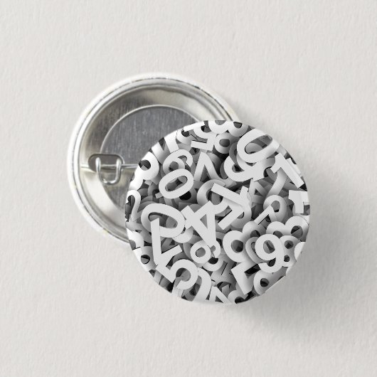 NUMMER 3 BUTTON (Vorne & Hinten)