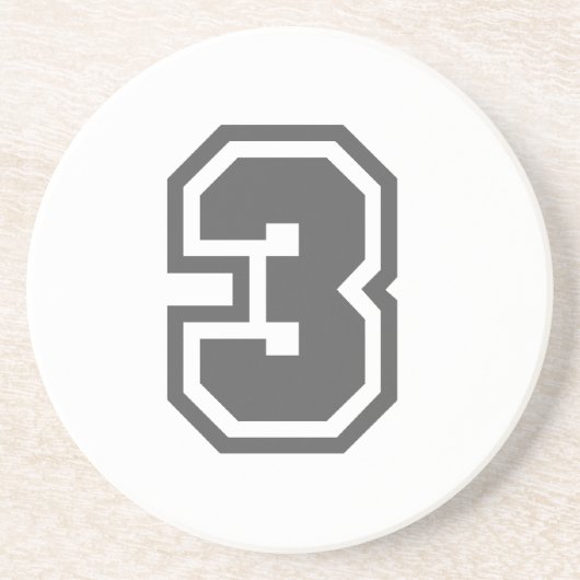 Nummer 3 getränkeuntersetzer (Vorne)