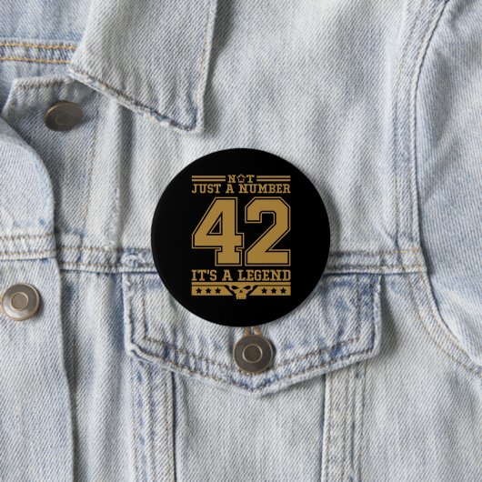 Nummer 42 button (Beispiel)