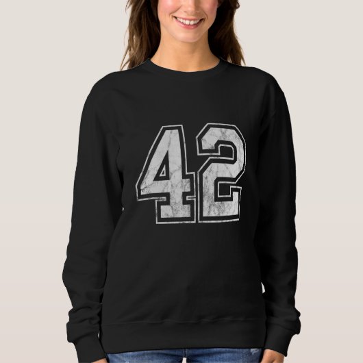 Nummer 42 sweatshirt (Vorderseite)