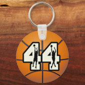 Nummer 44 Basketball Schlüsselanhänger (Vorderseite)