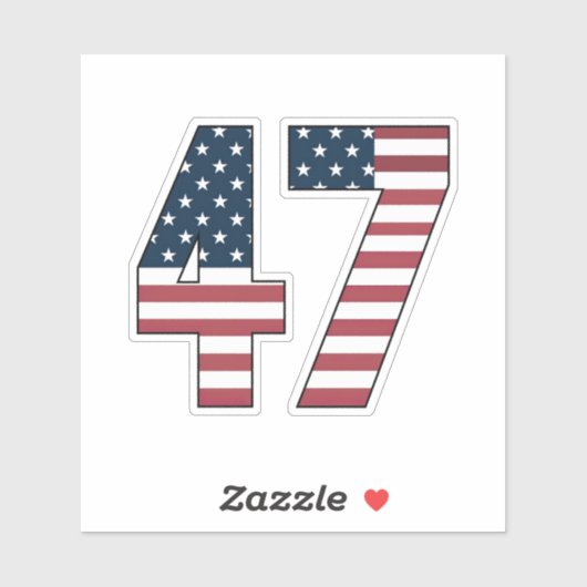 Nummer 47 aufkleber (Blatt)