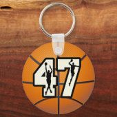 Nummer 47 Basketball Schlüsselanhänger (Vorderseite)