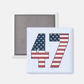 Nummer 47 Magnet (Vorderseite/Rückseite)