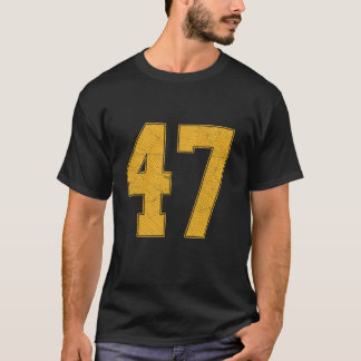 Nummer 47 Numbered Uniform Sports Team Jersey 47. T-Shirt