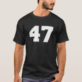 Nummer 47 Sports Jersey Player 47 Fan FRONT Print T-Shirt (Vorderseite)