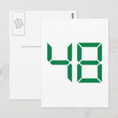 Nummer - 48 postkarte (Vorne/Hinten)