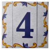 Nummer 4 fliese (Vorderseite)
