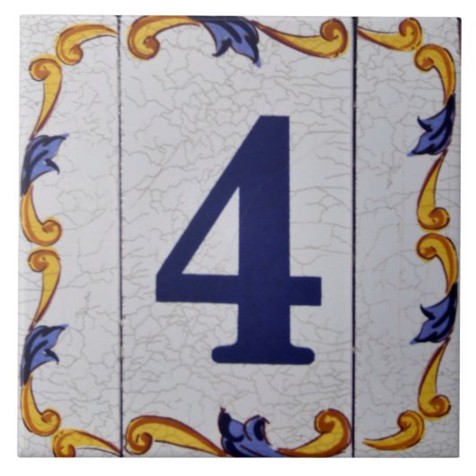 Nummer 4 fliese (Vorderseite)