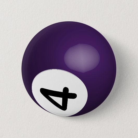 Nummer 4 Lila Schaltfläche für den Ball Button (Vorderseite)