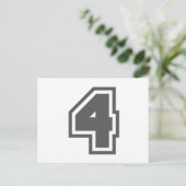 Nummer 4 postkarte (Stehend Vorderseite)