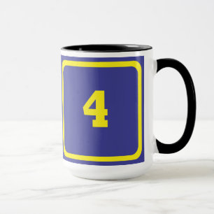 Nummer 4 tasse