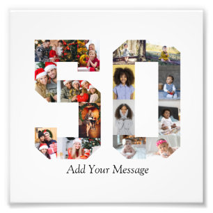 Nummer 50 Foto-Collage Fotodruck