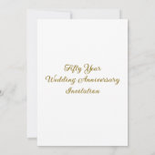 Nummer 50 Foto Hochzeit Jahrestag Einladung (Rückseite)
