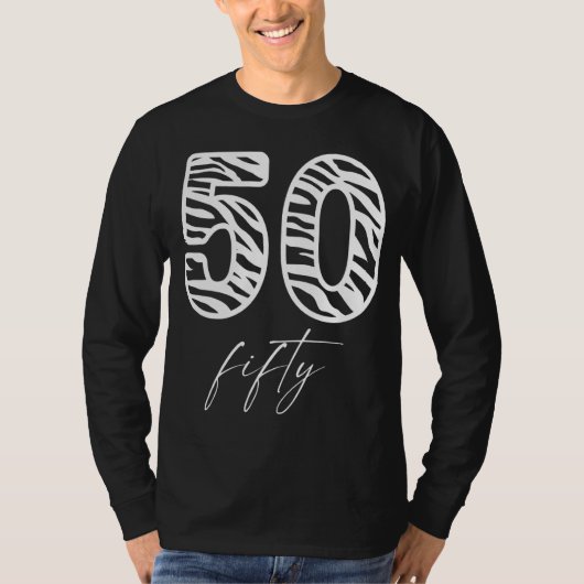 Nummer 50. Geburtstag 50. Jahr 50 T-Shirt (Vorderseite)