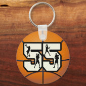 Nummer 55 Basketball Schlüsselanhänger (Vorderseite)