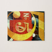 Nummer 5 Abstrakter Motor Puzzle (Horizontal)