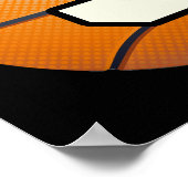 Nummer 5 Basketball und Spieler Poster (Ecke)