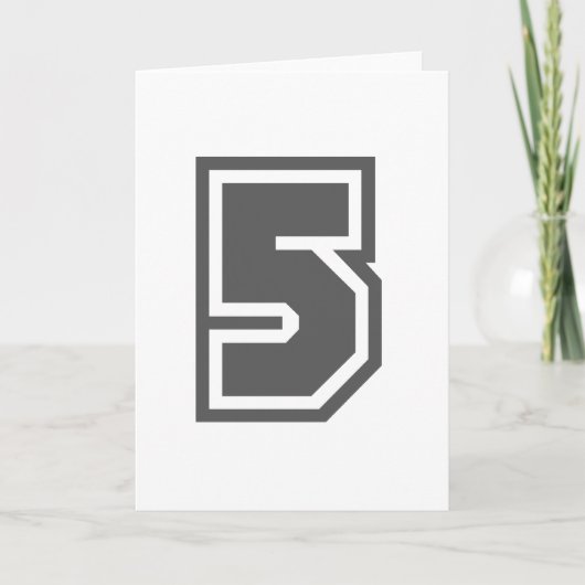 Nummer 5 karte (Vorderseite)