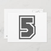 Nummer 5 postkarte (Vorne/Hinten)