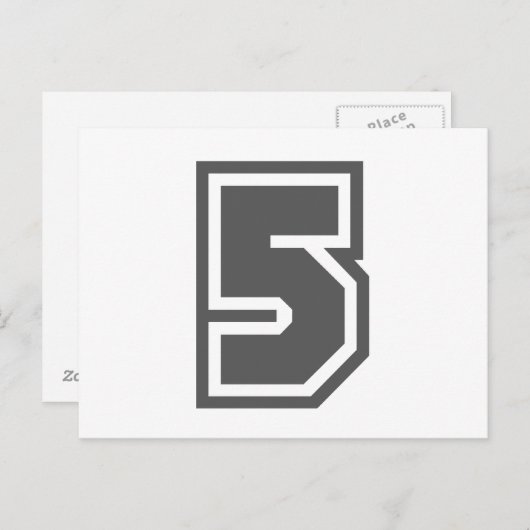 Nummer 5 postkarte (Vorne/Hinten)