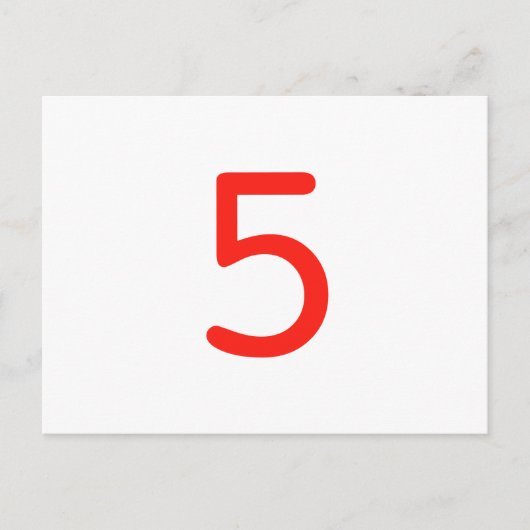 Nummer 5 postkarte (Vorderseite)