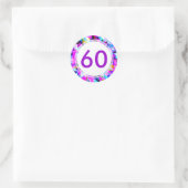 Nummer 60 - Rundaufkleber Runder Aufkleber (Tasche)