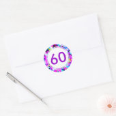 Nummer 60 - Rundaufkleber Runder Aufkleber (Umschlag)