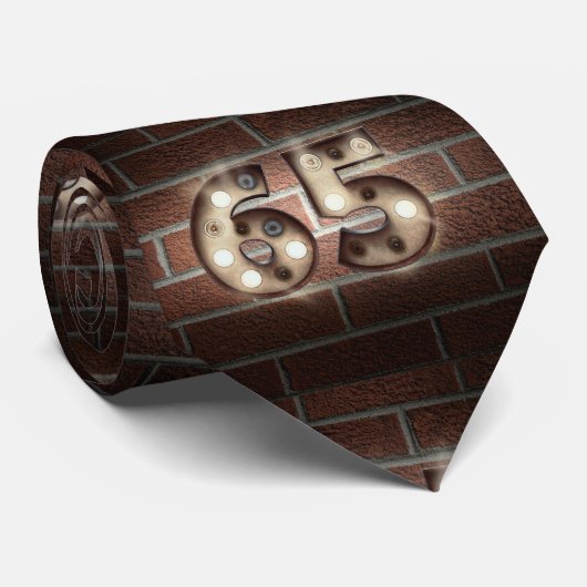 Nummer 65 bei Markierungsleuchten auf Backstein Krawatte (Gerollt)