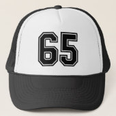 Nummer 65 Trucker Hat Truckerkappe (Vorderseite)