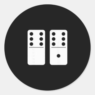 Nummer 67 Domino Lustig Six Seven Meme 6 Und 7 Gen Runder Aufkleber