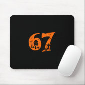 Nummer 67 Lustiger Meme-Spruch 6 7 Sechs Sieben Gr Mousepad (Mit Mouse)
