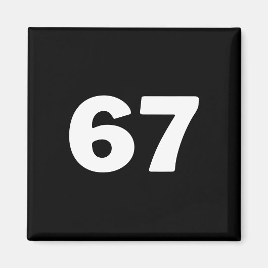 Nummer 67  magnet (Vorne)