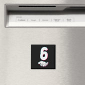 Nummer 67 Matching Sechs Sieben 6 7 Meme 6 7 Hallo Magnet (In Situ (Geschirrspüler))