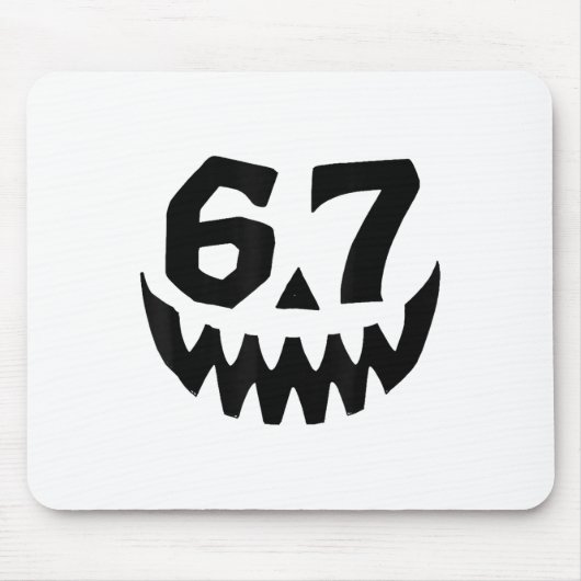 Nummer 67 Matching Sechs Sieben 6 7 Meme 6 7 Hallo Mousepad (Vorne)
