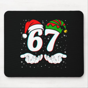 Nummer 67 Matching Six Seven 6 7 Meme 6-7 Christma Mousepad