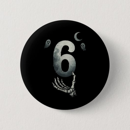 Nummer 67 Matching Six Seven 6 7 Meme 6 7 Hallowee Button (Vorderseite)