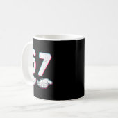 Nummer 67 Matching Six Seven 6 7 Meme 6-7 Hallowee Kaffeetasse (Vorderseite Links)