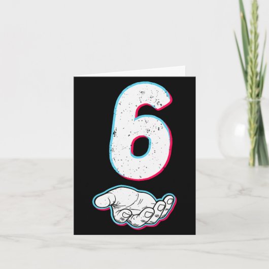 Nummer 67 Matching Six Seven 6 7 Meme 6 7 Hallowee Karte (Vorderseite)