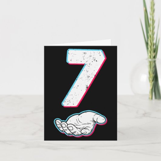 Nummer 67 Matching Six Seven 6 7 Meme 6 7 Hallowee Karte (Vorderseite)