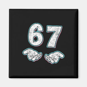 Nummer 67 Matching Six Seven 6 7 Meme 6-7 Hallowee Magnet