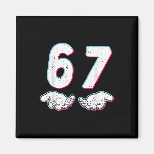 Nummer 67 Matching Six Seven 6 7 Meme 6-7 Hallowee Magnet