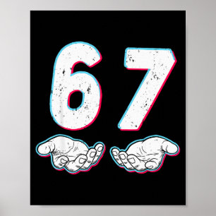 Nummer 67 Matching Six Seven 6 7 Meme 6-7 Hallowee Poster