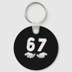 Nummer 67 Matching Six Seven 6 7 Meme 6-7 Hallowee Schlüsselanhänger