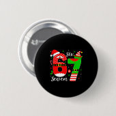 Nummer 67 Matching Six Seven 6 7 Meme 6-7 Weihnach Button (Vorne & Hinten)