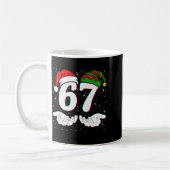 Nummer 67 Matching Six Seven 6 7 Meme 6-7 Weihnach Kaffeetasse (Links)