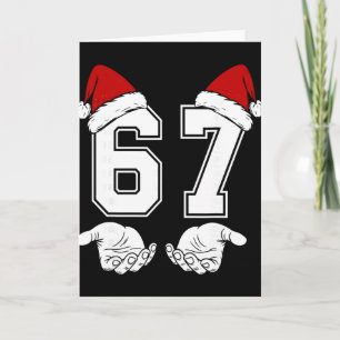 Nummer 67 Matching Six Seven 6 7 Meme 6 7 Weihnach Karte