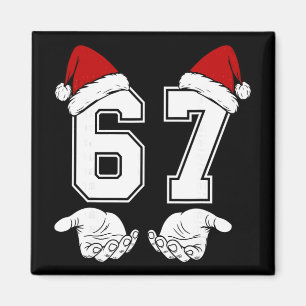 Nummer 67 Matching Six Seven 6 7 Meme 6 7 Weihnach Magnet