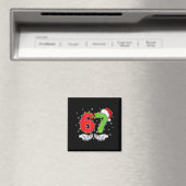 Nummer 67 Matching Six Seven 6 7 Meme 6-7 Weihnach Magnet (In Situ (Geschirrspüler))