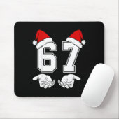 Nummer 67 Matching Six Seven 6 7 Meme 6 7 Weihnach Mousepad (Mit Mouse)